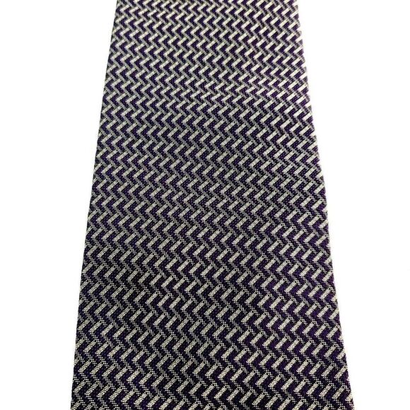 Robert Talbott Best Of Class Nordstrom Silk Tie Woven Purple Short Wide - Picture 2 of 8
